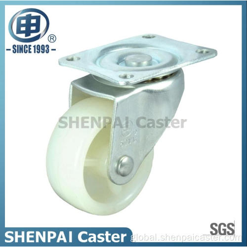 Casters & Wheels 1"Micro Duty White PP Swivel Caster Wheel Factory